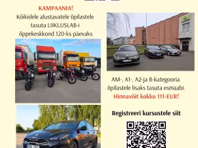 D-kategooria lisasõidutunnid